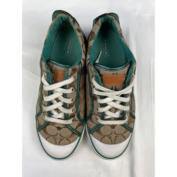 Coach Barrett Women's Canvas Sneakers / Shoes Size 9B SKU 4245 - Picture 3 of 8